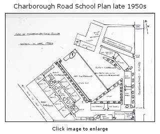 School plan for late 1950s drawn from memory by a former pupil